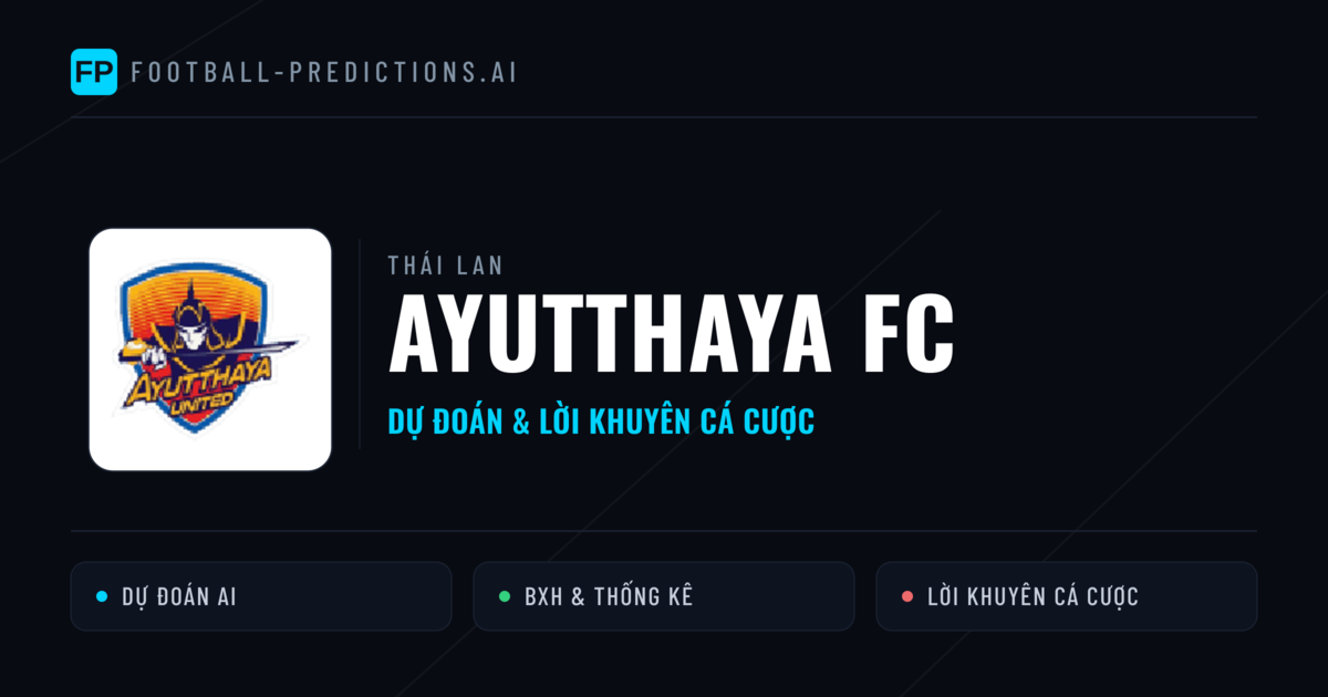 Ayutthaya FC Dự đoán & Thống kê