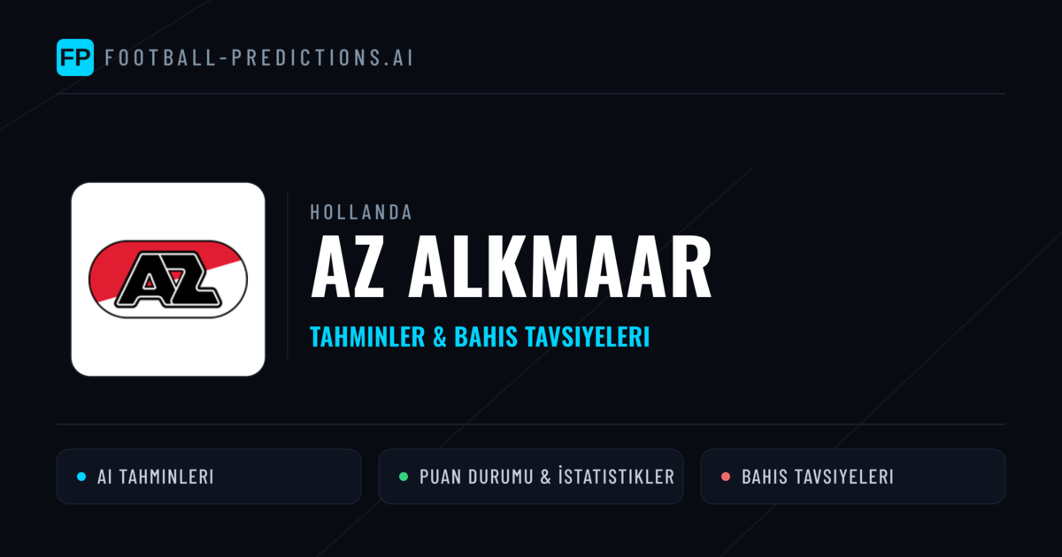 AZ Alkmaar Tahminleri & İstatistikler
