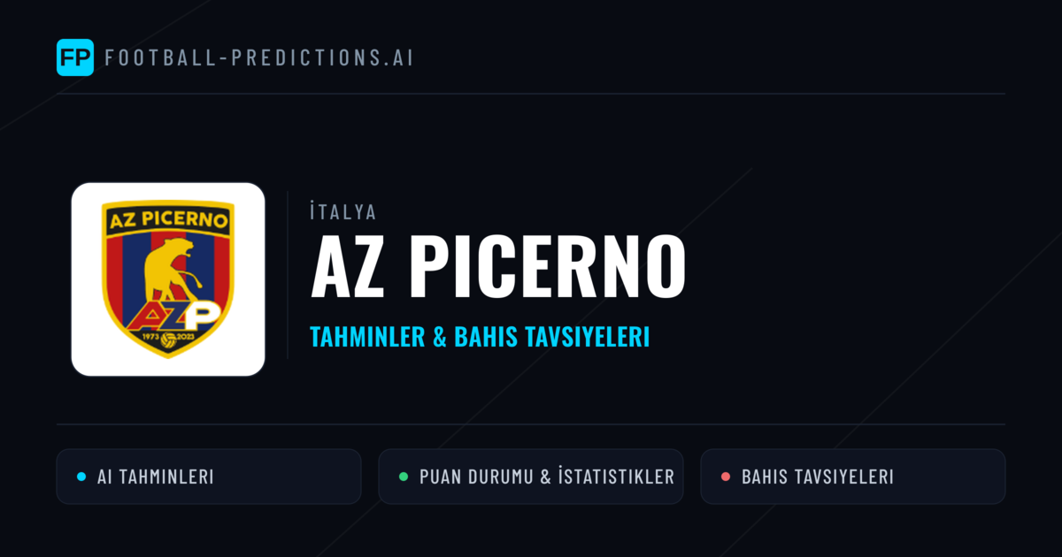 AZ Picerno Tahminleri & İstatistikler