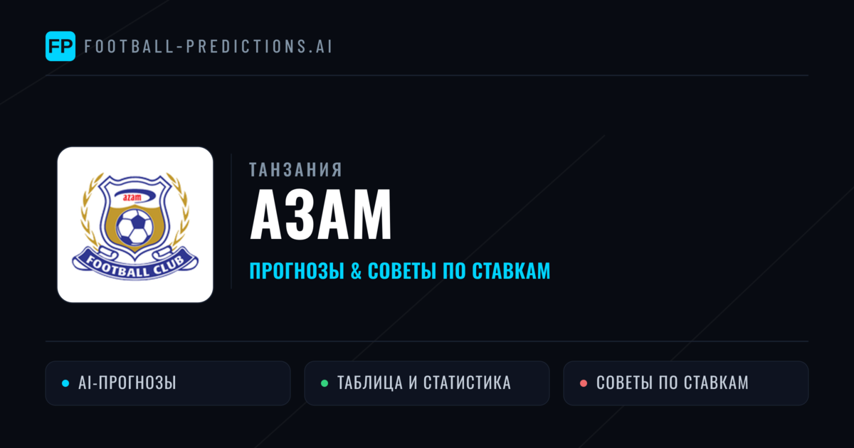 Азам прогнозы и статистика