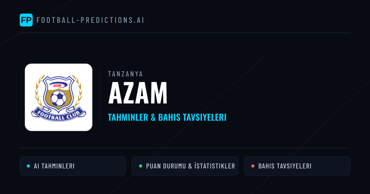 Azam Tahminleri & İstatistikler