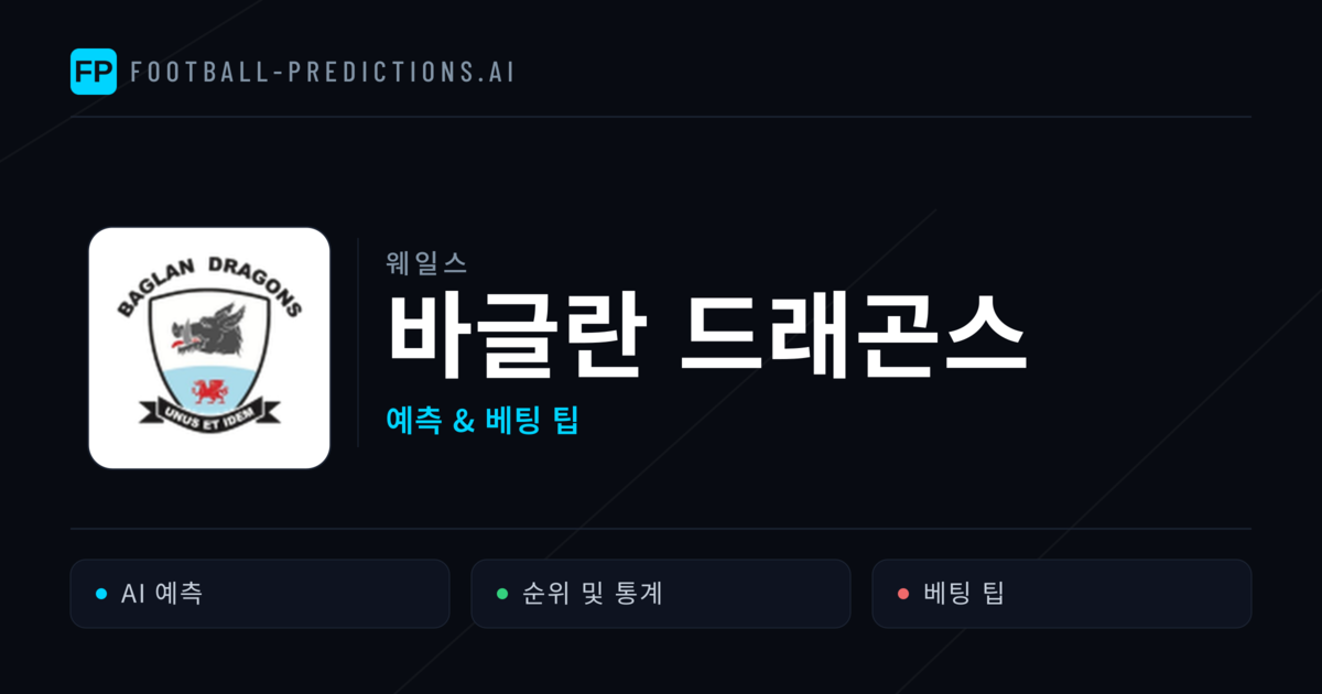 바글란 드래곤스 축구 예측 & 통계