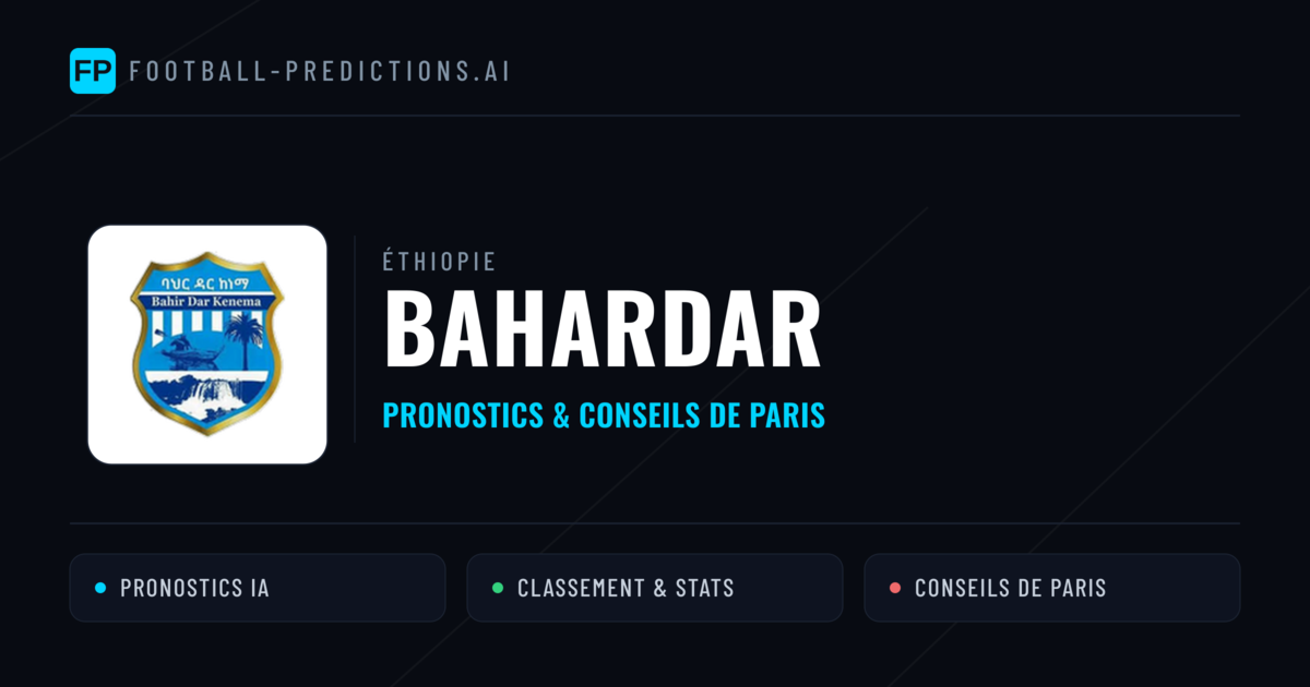 Bahardar Pronostics & Statistiques