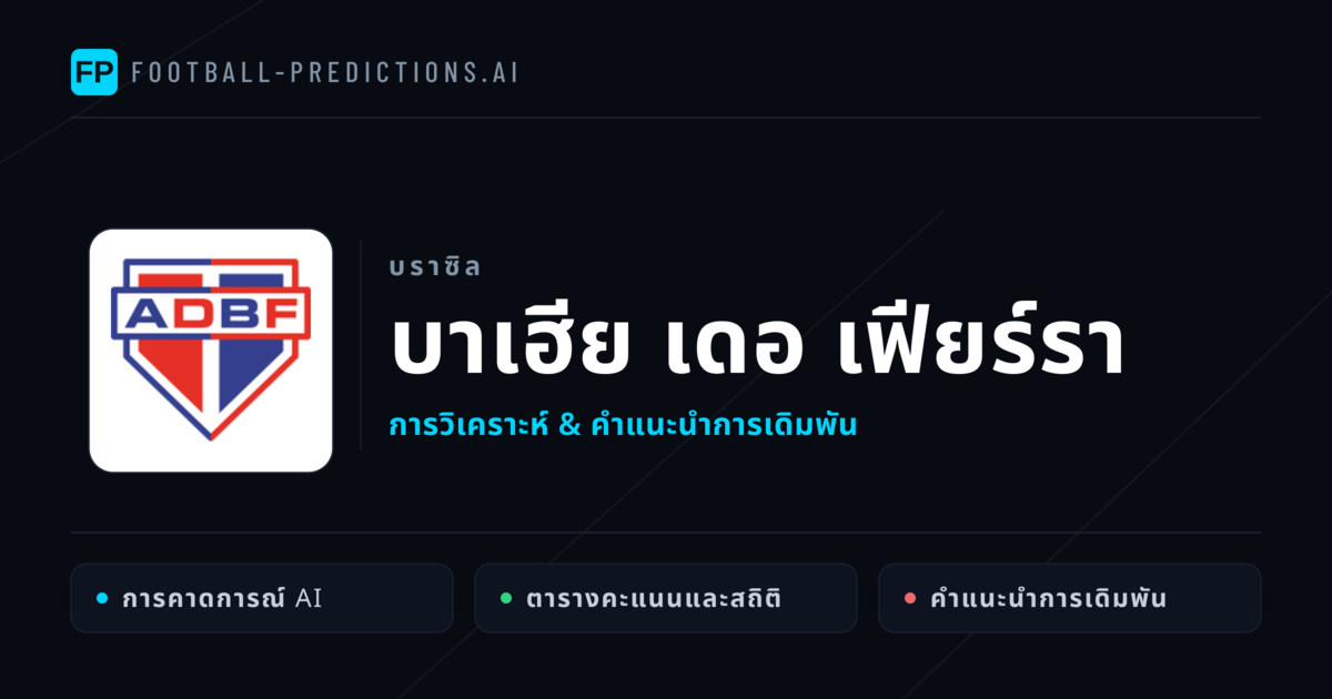 บาเฮีย เดอ เฟียร์รา การวิเคราะห์และสถิติ