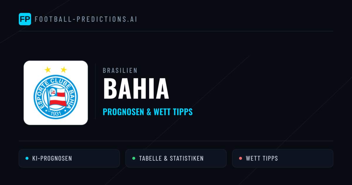 Bahia Prognosen & Statistiken