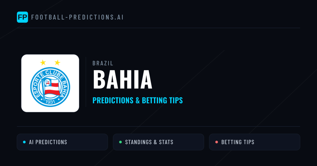 Bahia Predictions & Stats