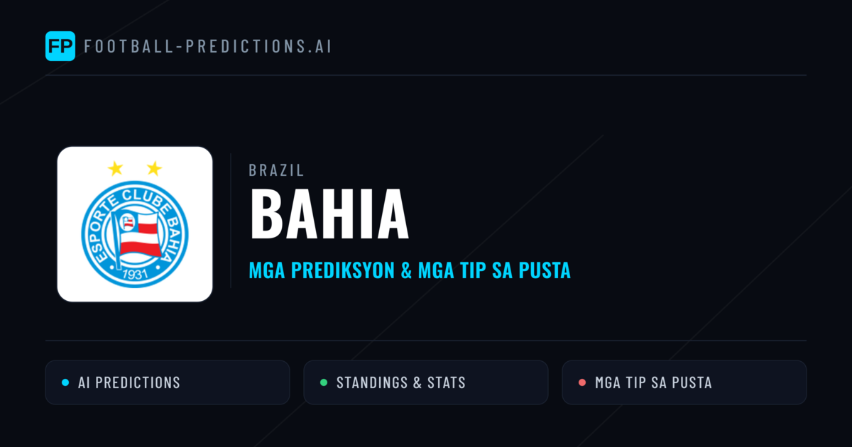 Bahia Predictions & Stats