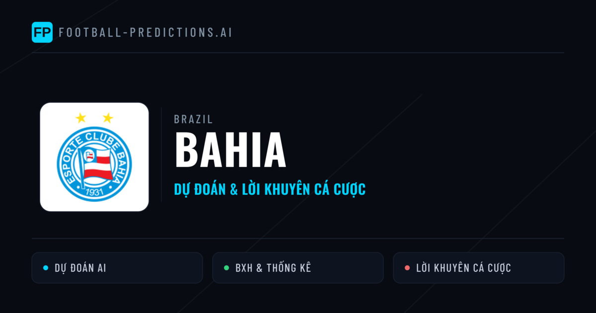 Bahia Dự đoán & Thống kê