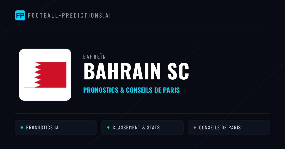 Bahrain SC Pronostics & Statistiques