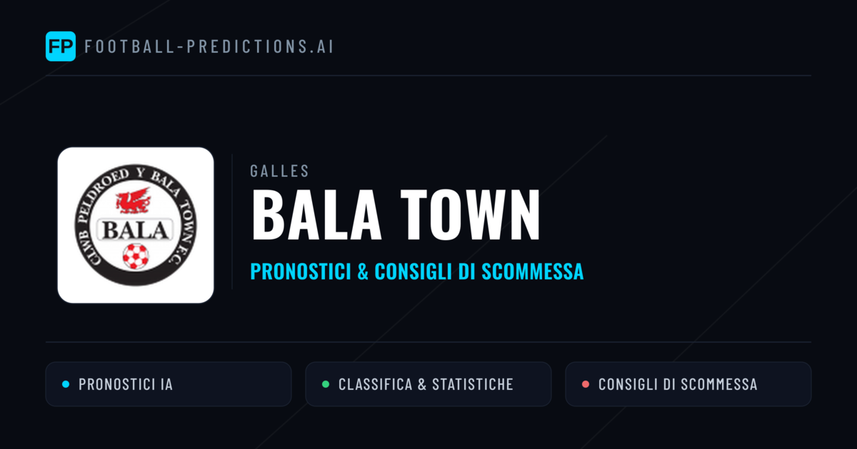 Pronostici e Statistiche Bala Town