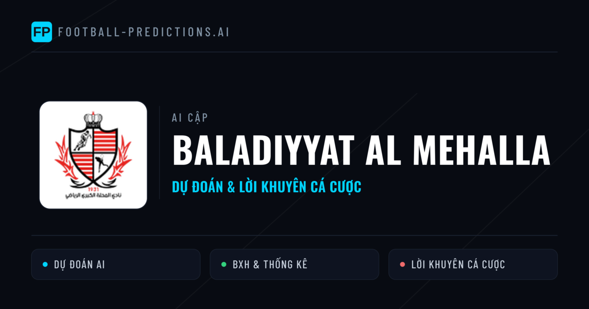 Baladiyyat Al Mehalla Dự đoán & Thống kê