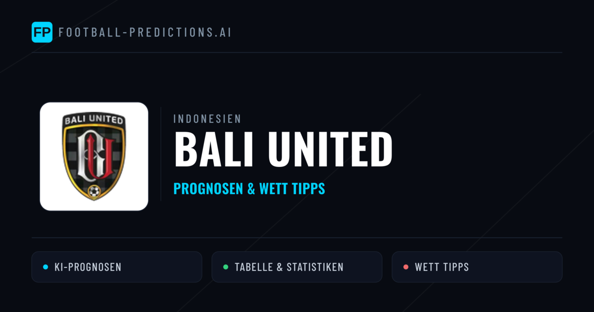 Bali United Prognosen & Statistiken