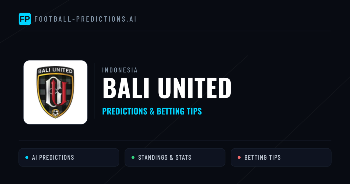Bali United Predictions & Stats