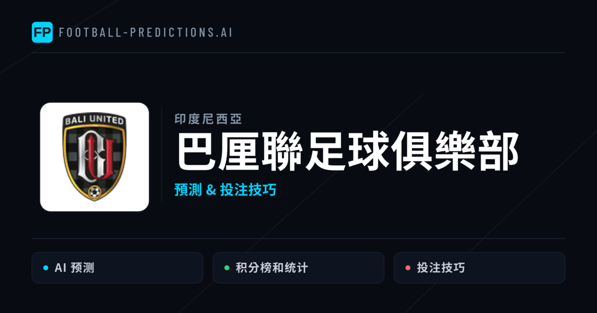 巴厘聯足球俱樂部 運彩分析|足球預測與數據