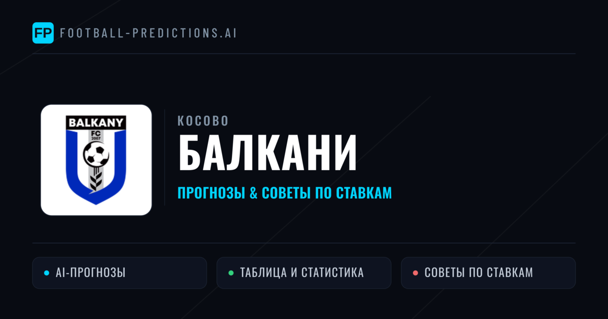 Балкани прогнозы и статистика