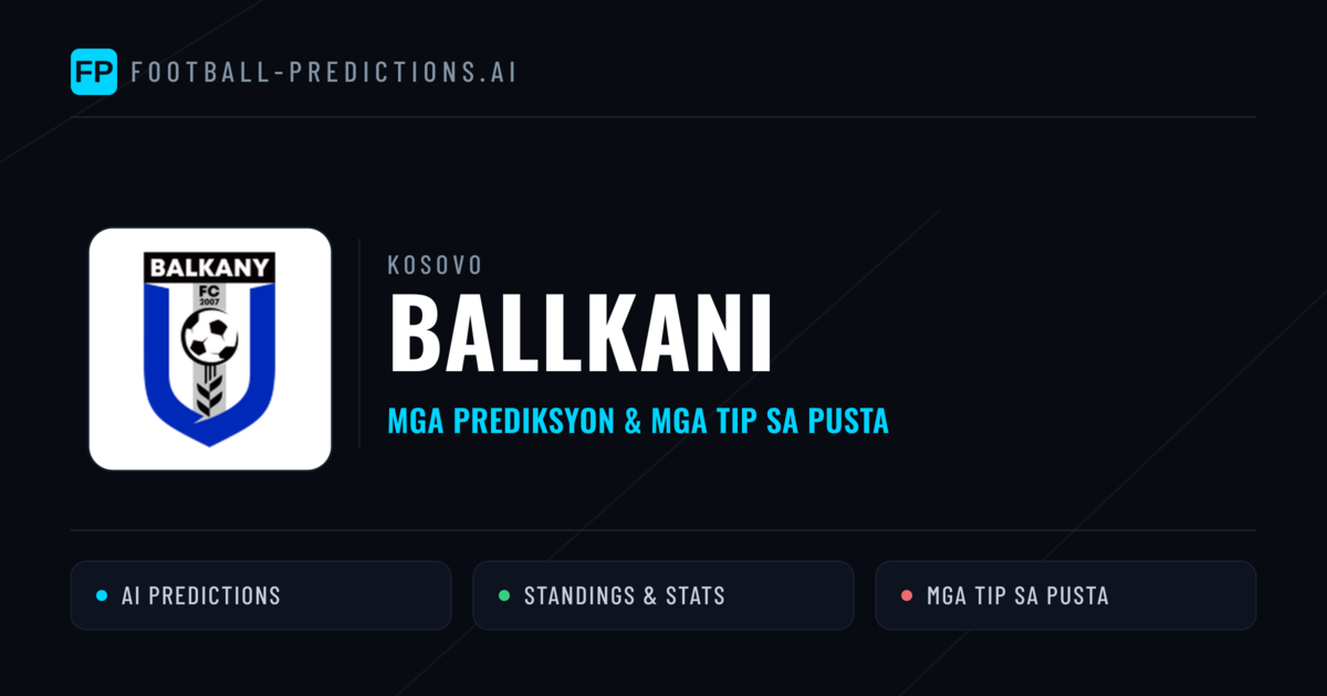 Ballkani Predictions & Stats