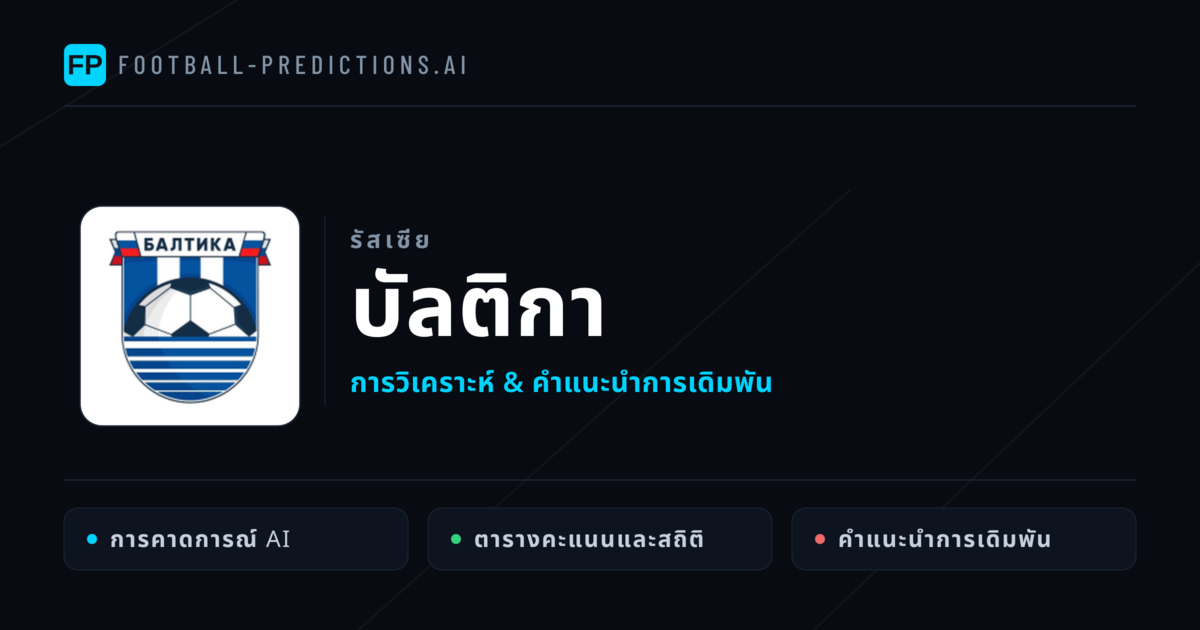 บัลติกา การวิเคราะห์และสถิติ