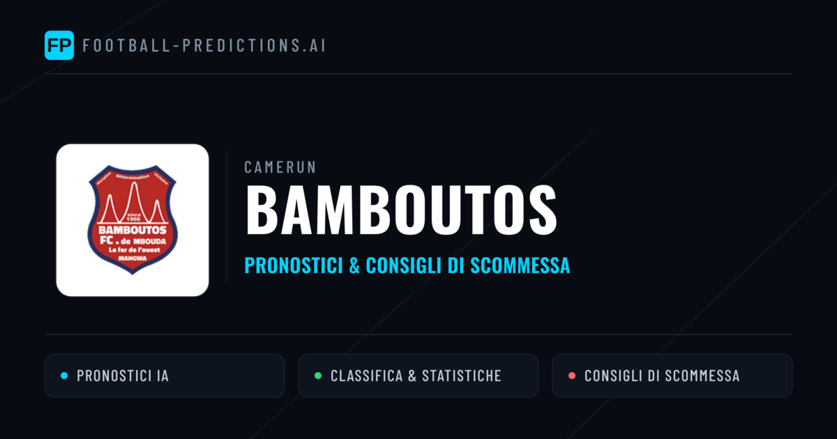 Pronostici e Statistiche Bamboutos