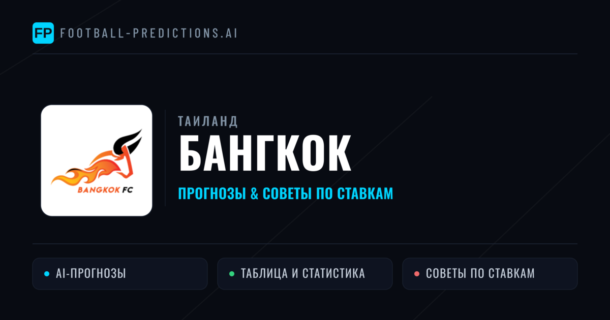 Бангкок прогнозы и статистика