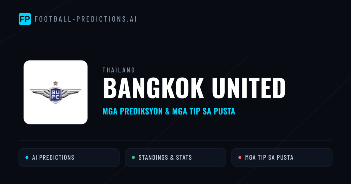 Bangkok United Predictions & Stats