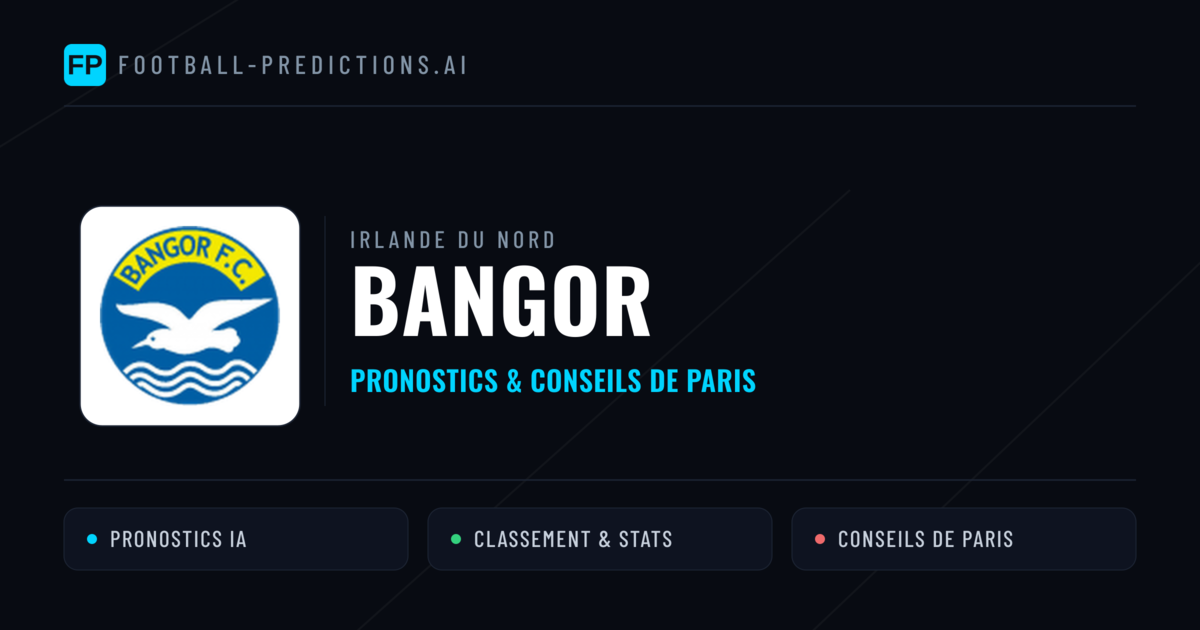 Bangor Pronostics & Statistiques