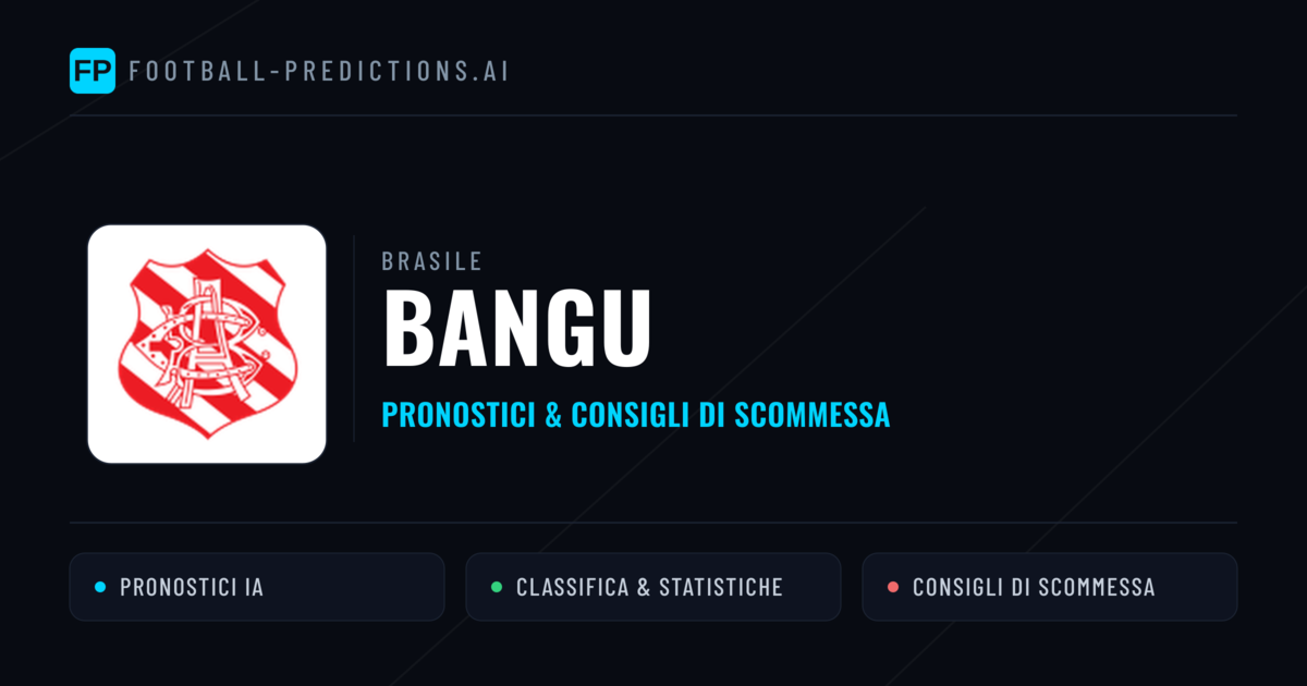 Pronostici e Statistiche Bangu