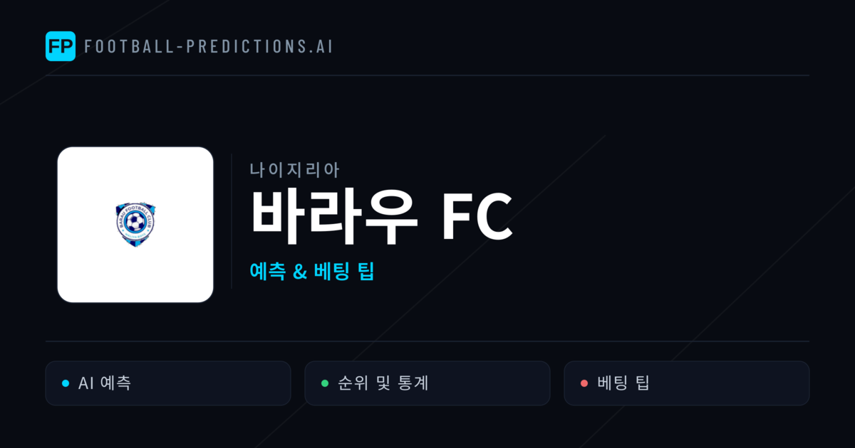 바라우 FC 축구 예측 & 통계