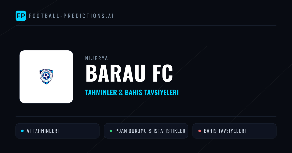 Barau FC Tahminleri & İstatistikler