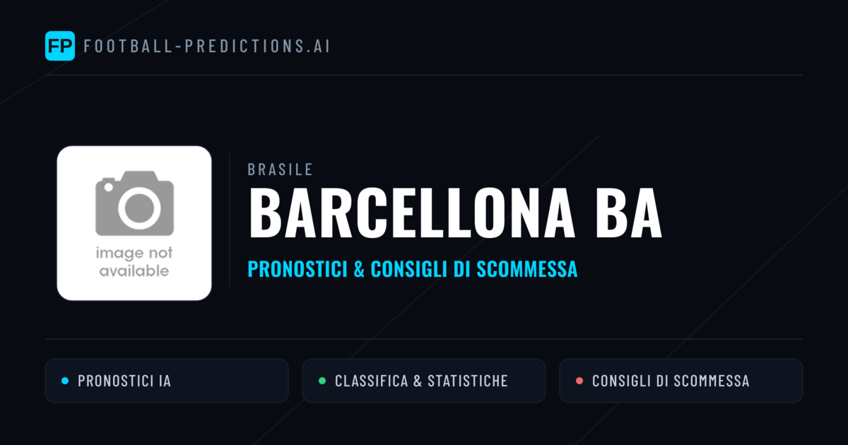 Pronostici e Statistiche Barcellona BA