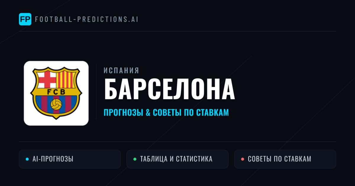 Барселона прогнозы и статистика