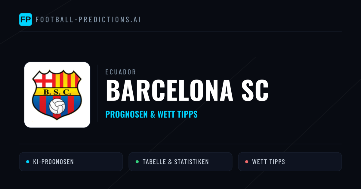 Barcelona SC Prognosen & Statistiken