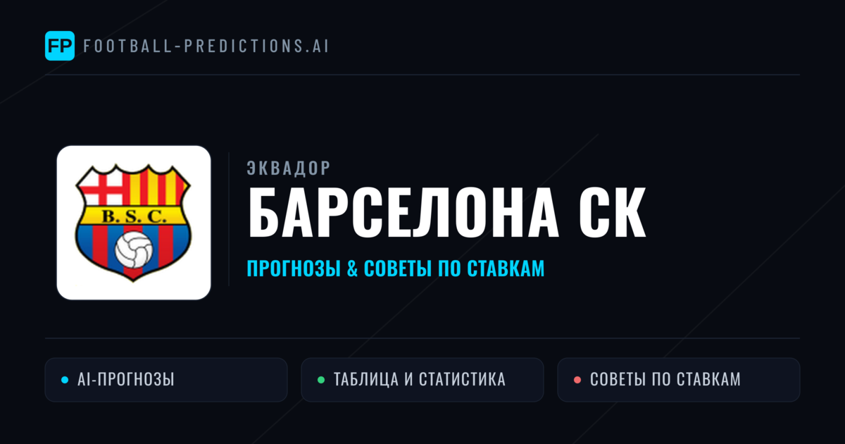 Барселона СК прогнозы и статистика