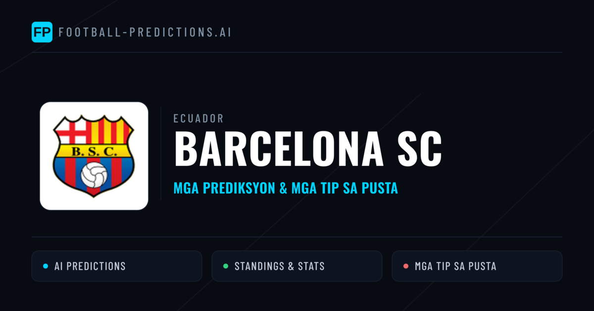 Barcelona SC Predictions & Stats
