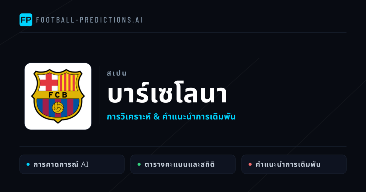 บาร์เซโลนา การวิเคราะห์และสถิติ