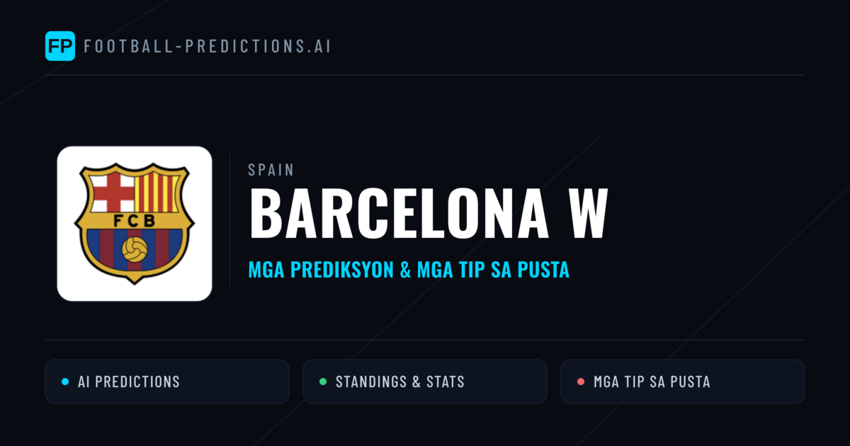 Barcelona W Predictions & Stats