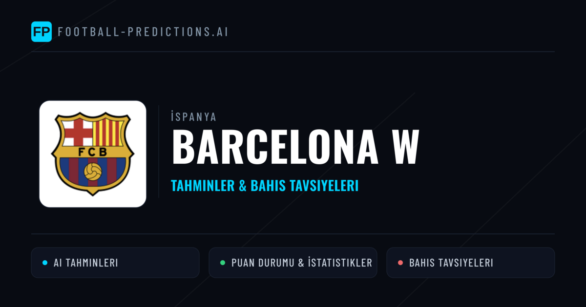 Barcelona W Tahminleri & İstatistikler