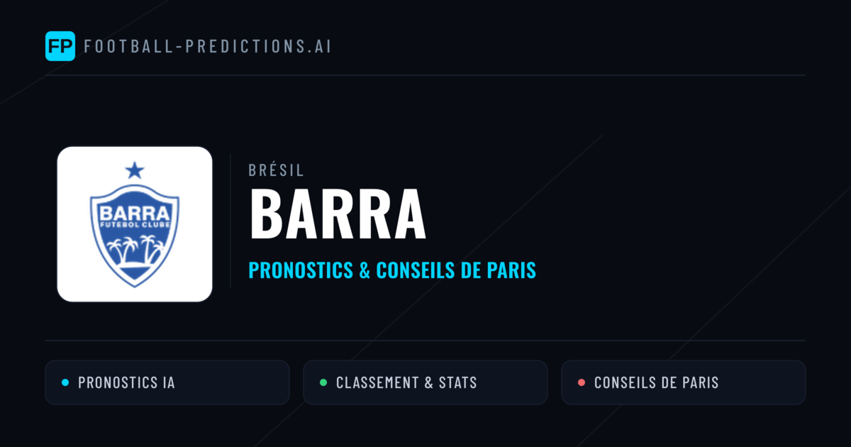 Barra Pronostics & Statistiques