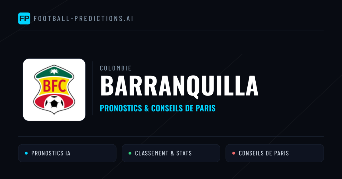 Barranquilla Pronostics & Statistiques