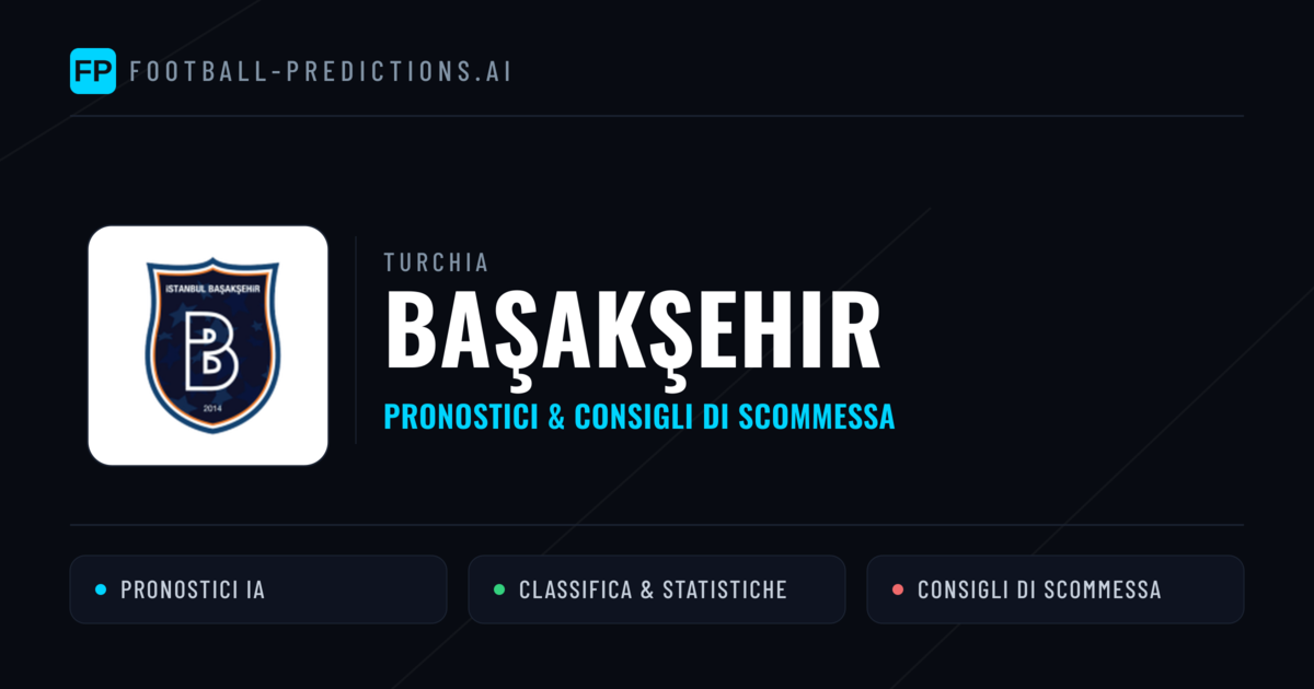 Pronostici e Statistiche Başakşehir