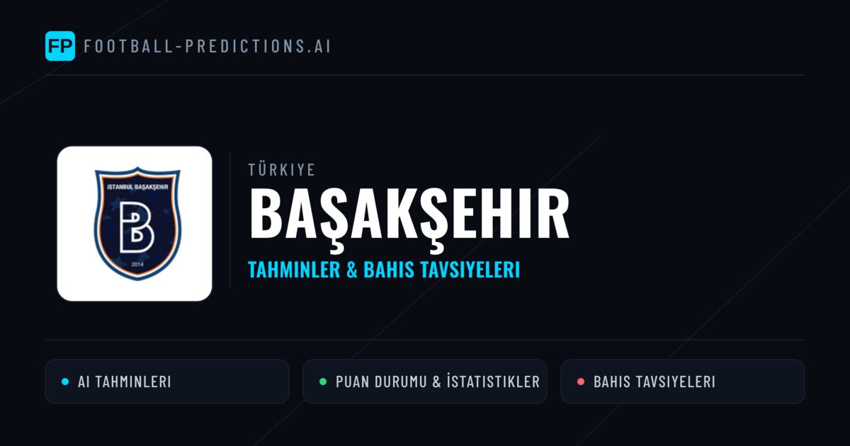 Başakşehir Tahminleri & İstatistikler