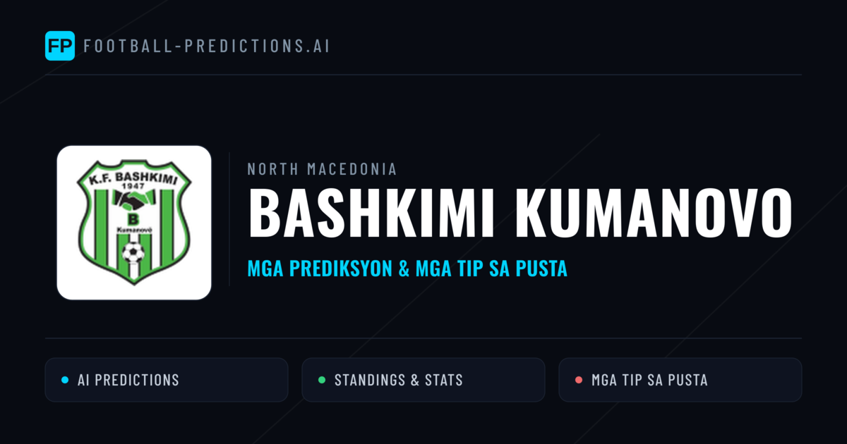 Bashkimi Kumanovo Predictions & Stats