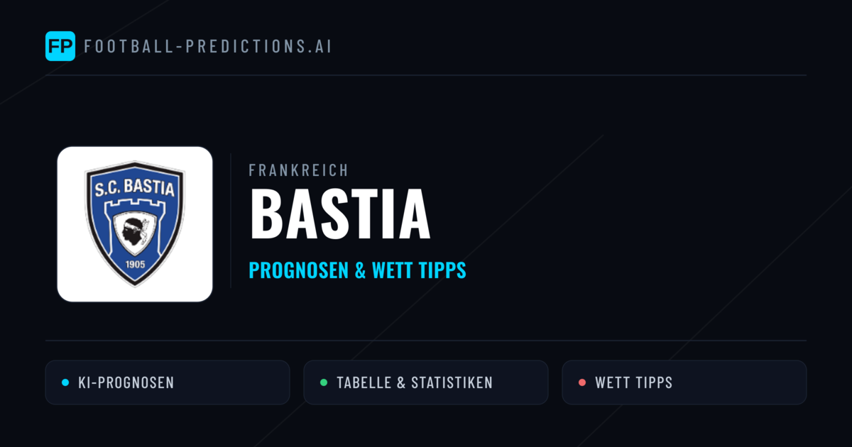 Bastia Prognosen & Statistiken
