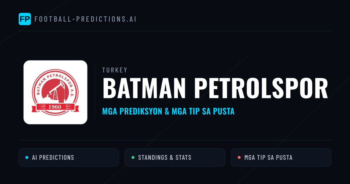 Batman Petrolspor Predictions & Stats