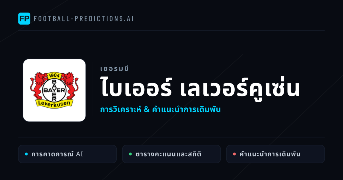 ไบเออร์ เลเวอร์คูเซ่น การวิเคราะห์และสถิติ
