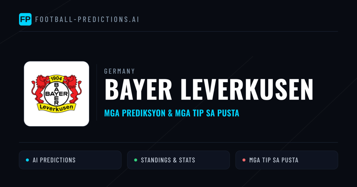 Bayer Leverkusen Predictions & Stats