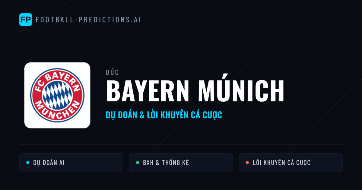 Bayern Múnich Dự đoán & Thống kê