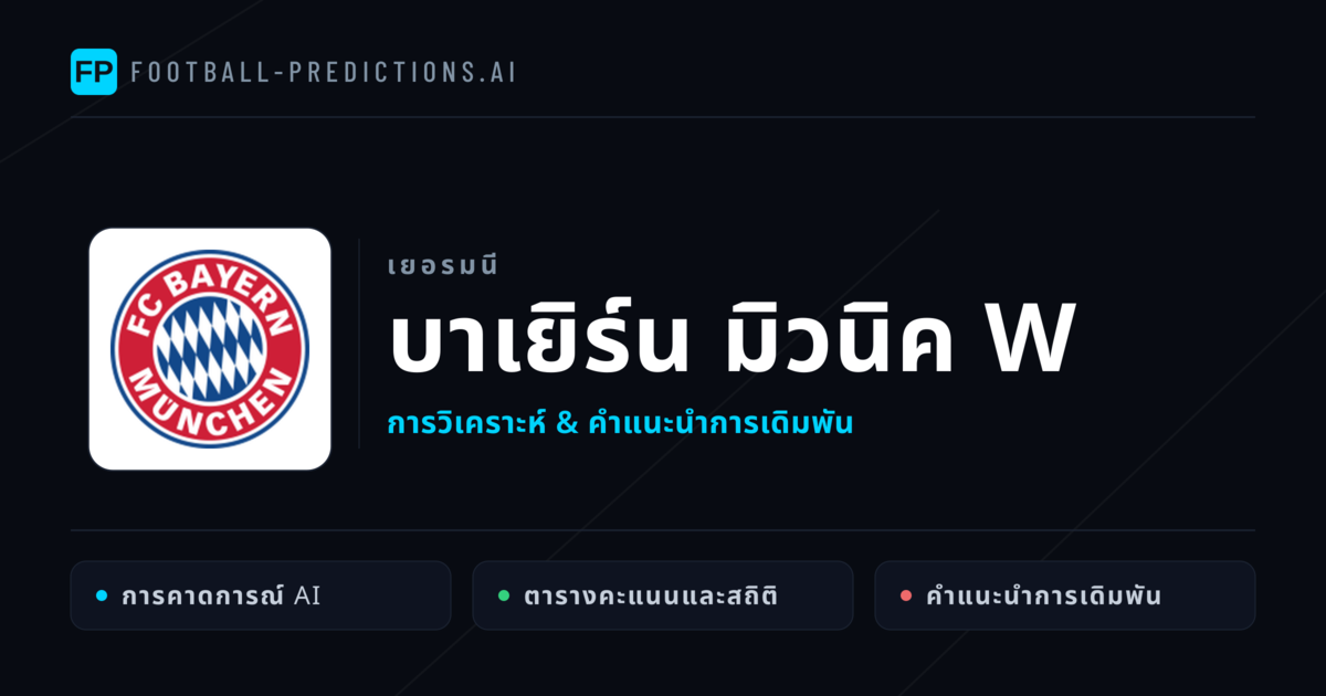 บาเยิร์น มิวนิค W การวิเคราะห์และสถิติ