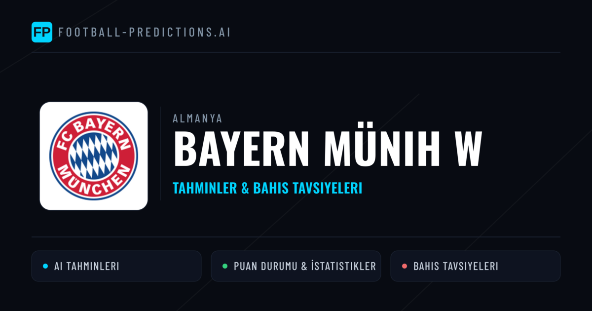 Bayern Münih W Tahminleri & İstatistikler
