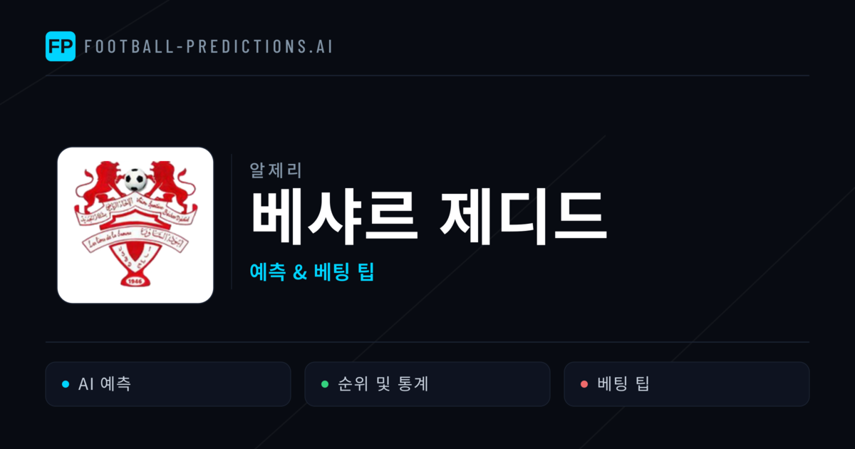 베샤르 제디드 축구 예측 & 통계