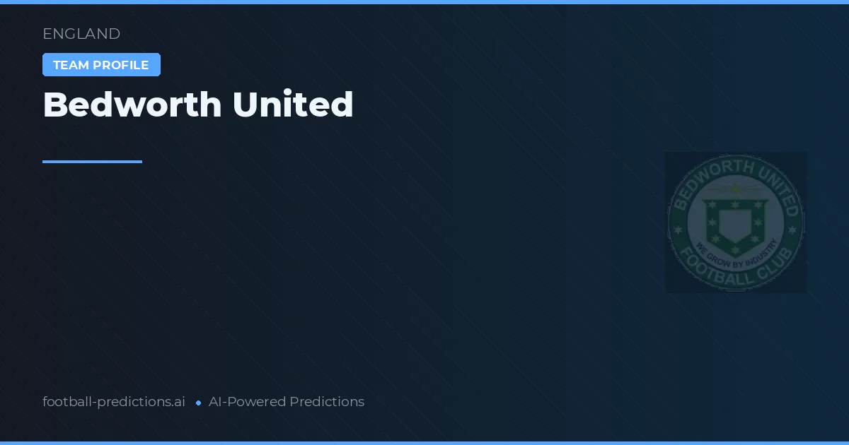 Bedworth United Predictions & Stats